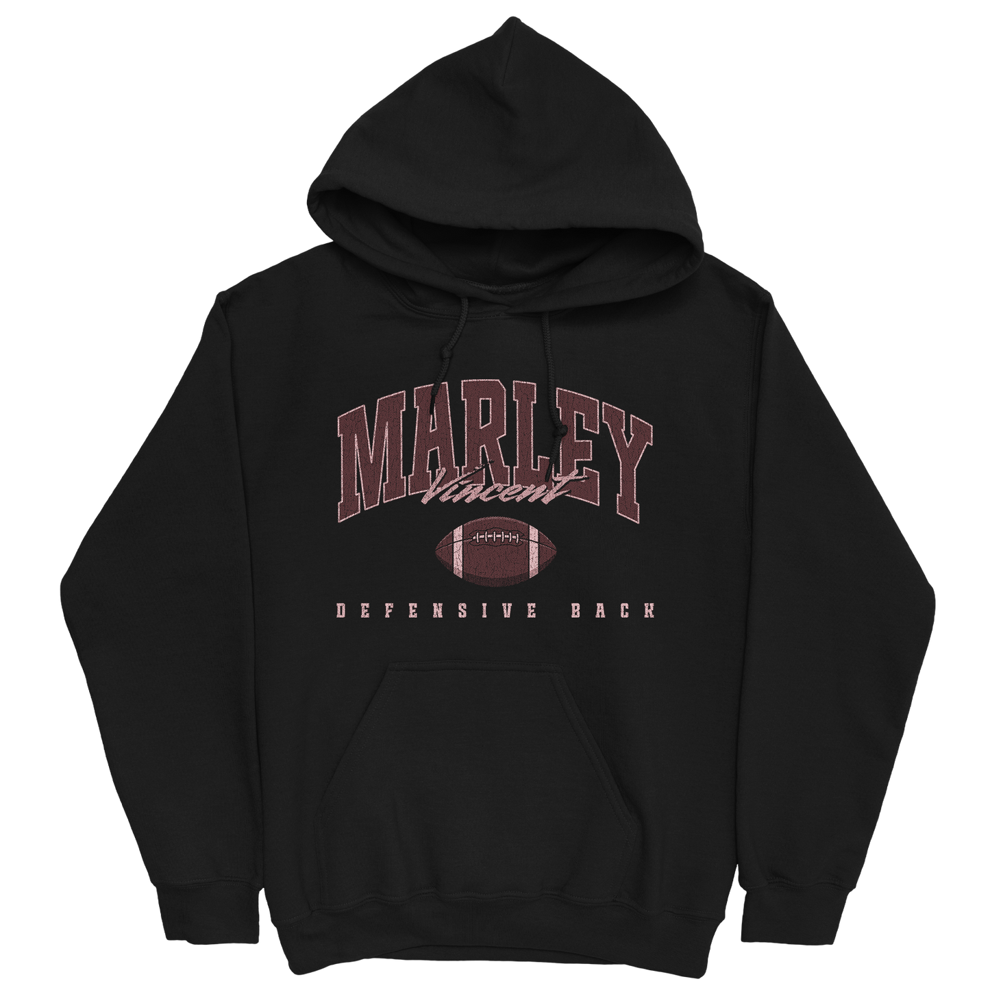 MARLEY VINCENT RETRO BLACK HOODIE