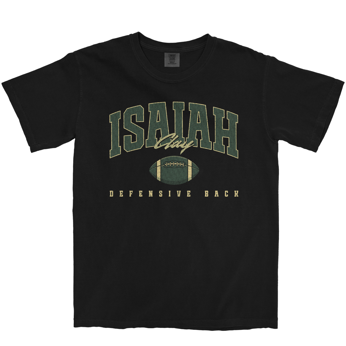 ISAIAH CLAY RETRO BLACK TEE