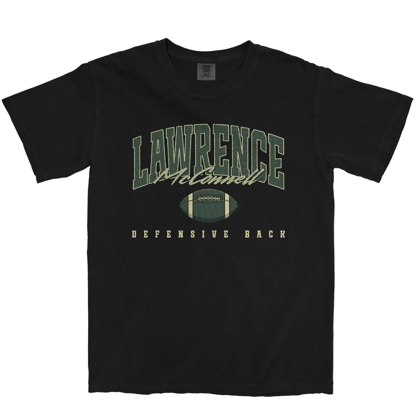 LAWRENCE MCCONNELL RETRO BLACK TEE
