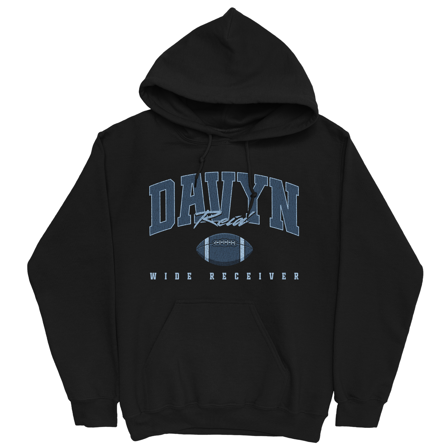 DAVYN REID RETRO BLACK HOODIE