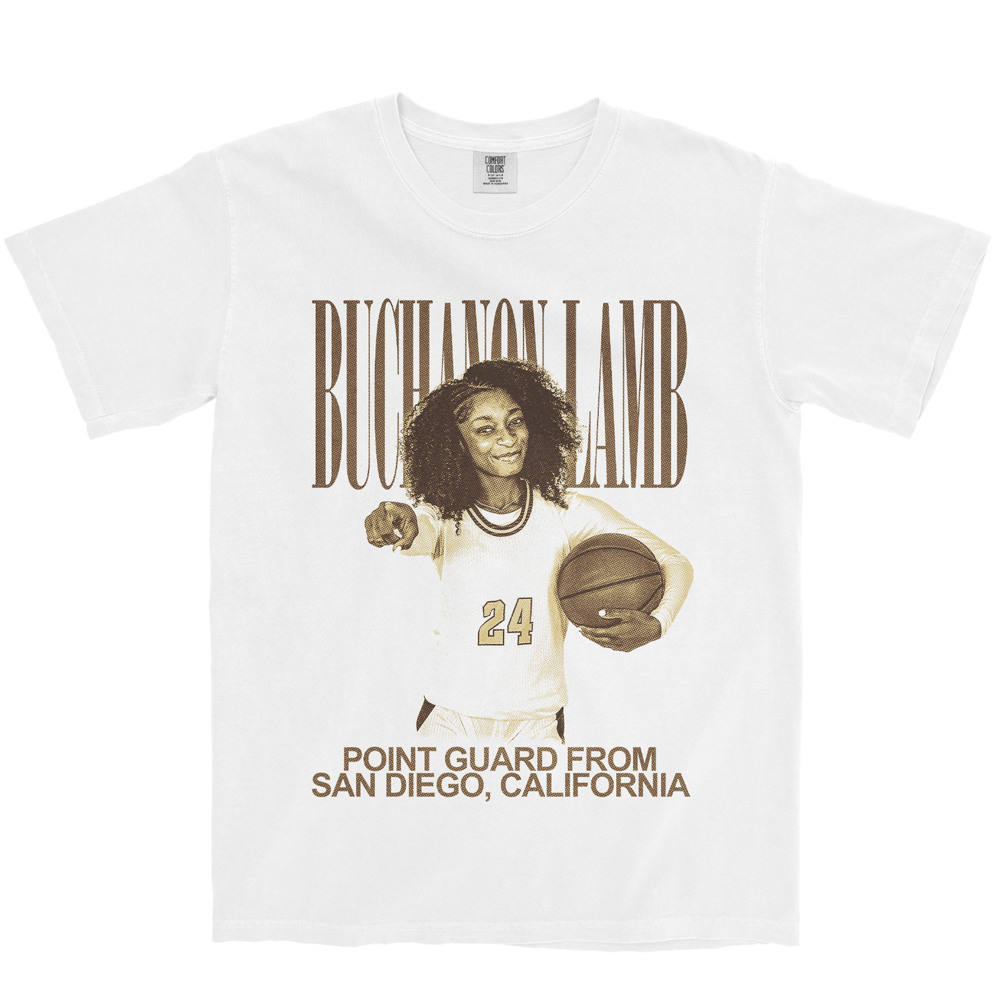 KAYLYN BUCHANON-LAMB VINTAGE WHITE TEE