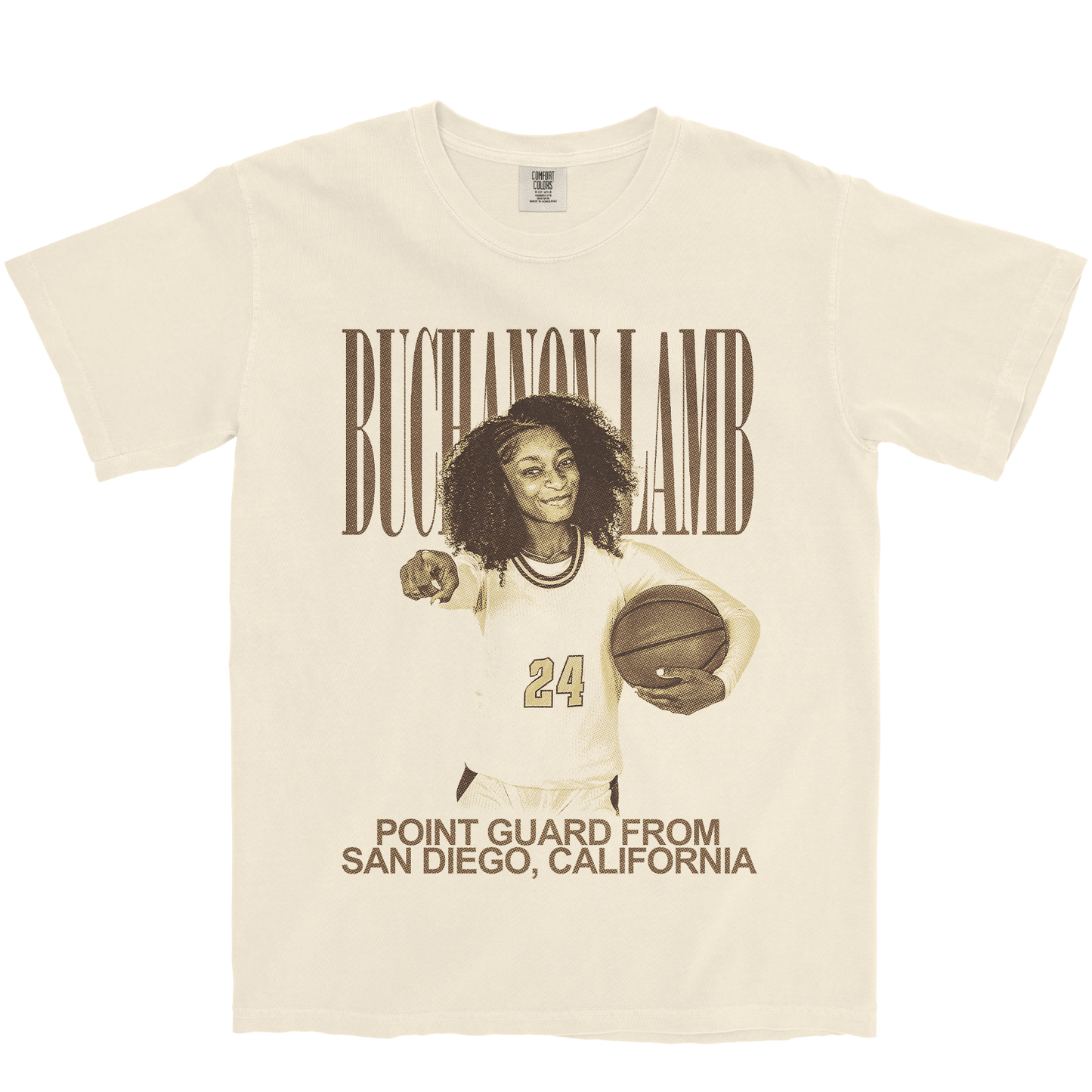 KAYLYN BUCHANON-LAMB VINTAGE IVORY TEE