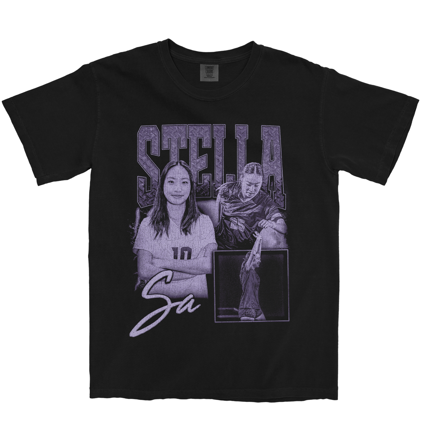STELLA SA GRAPHIC BLACK TEE