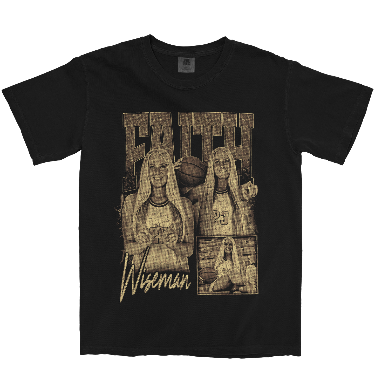 FAITH WISEMAN GRAPHIC BLACK TEE