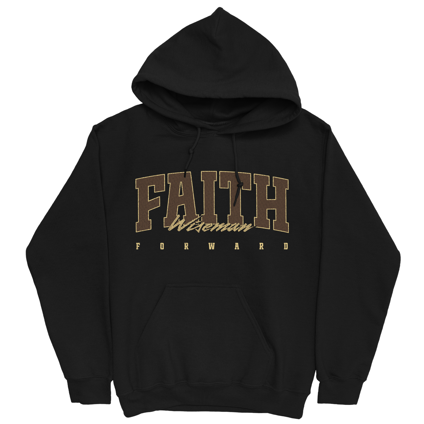 FAITH WISEMAN RETRO BLACK HOODIE