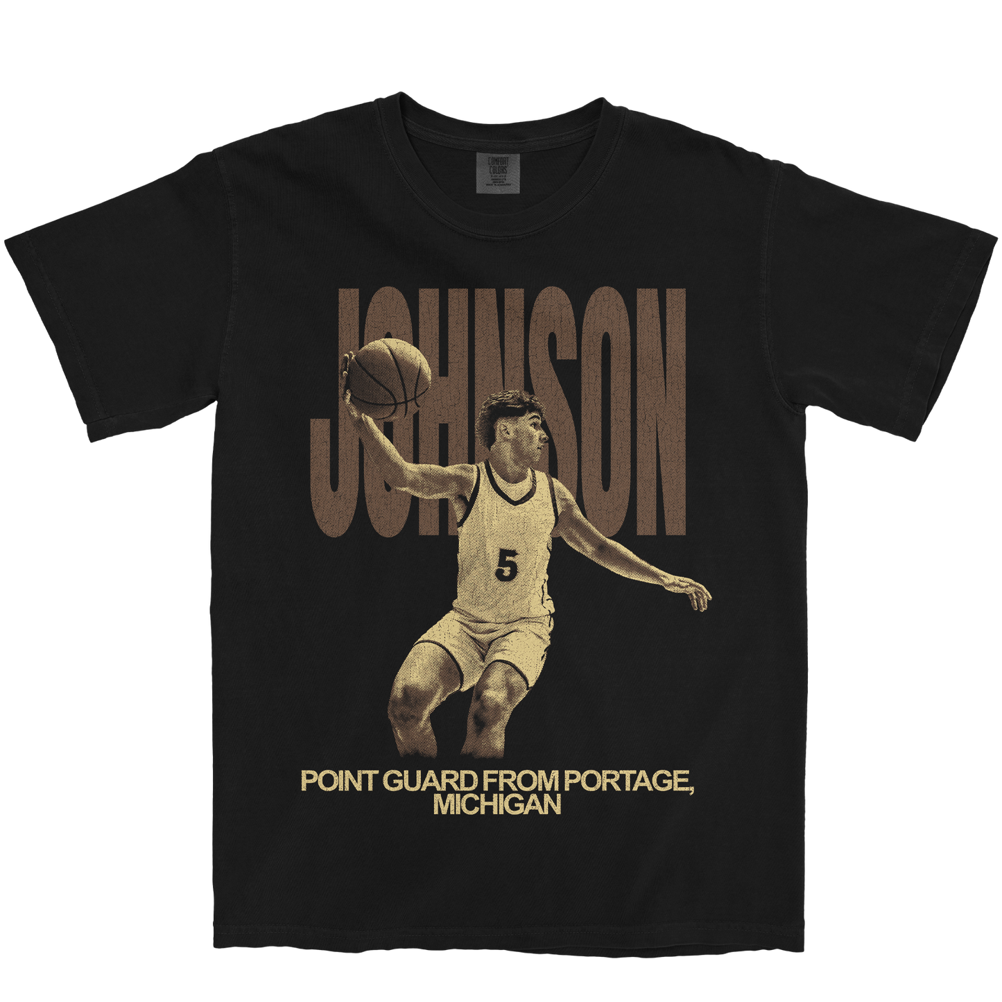 BEN JOHNSON VINTAGE BLACK TEE