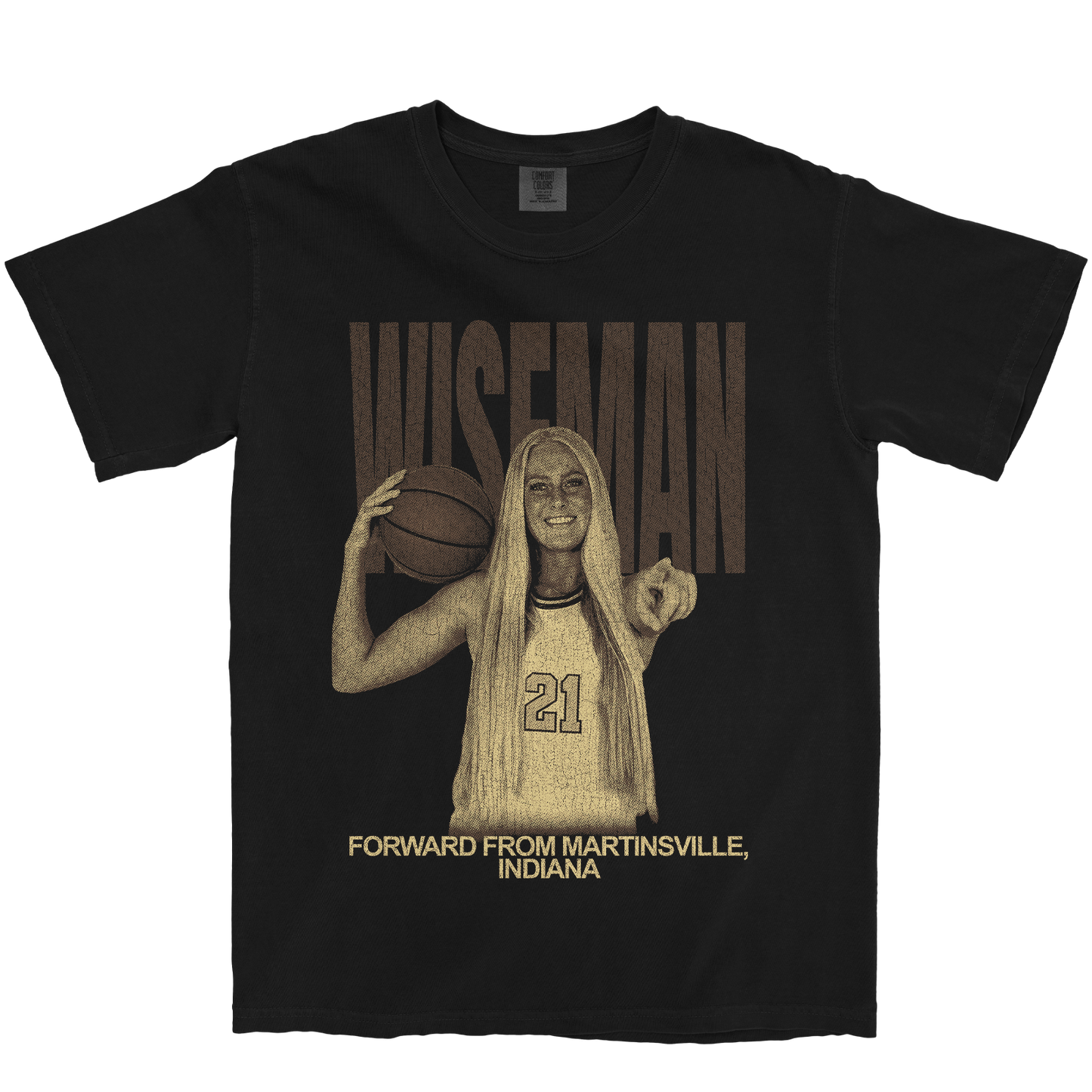 FAITH WISEMAN VINTAGE BLACK TEE