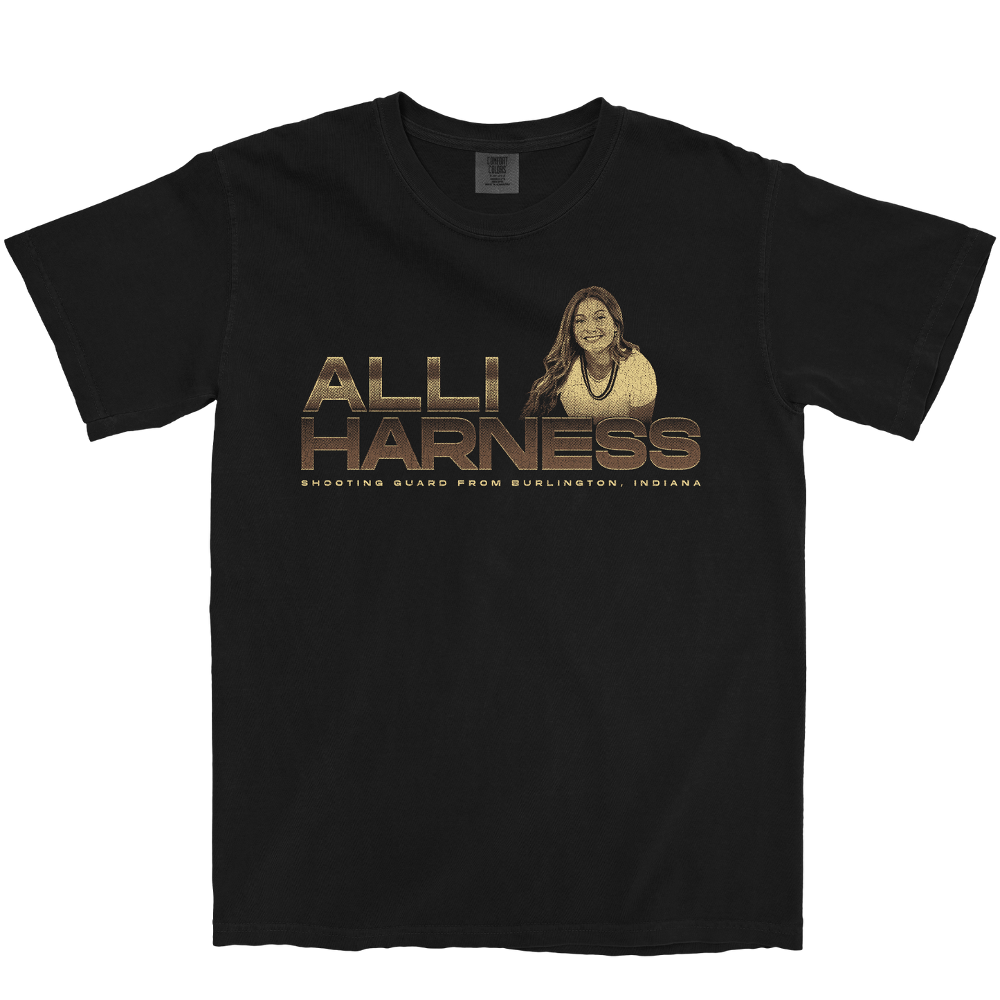 ALLI HARNESS RETRO BLACK TEE