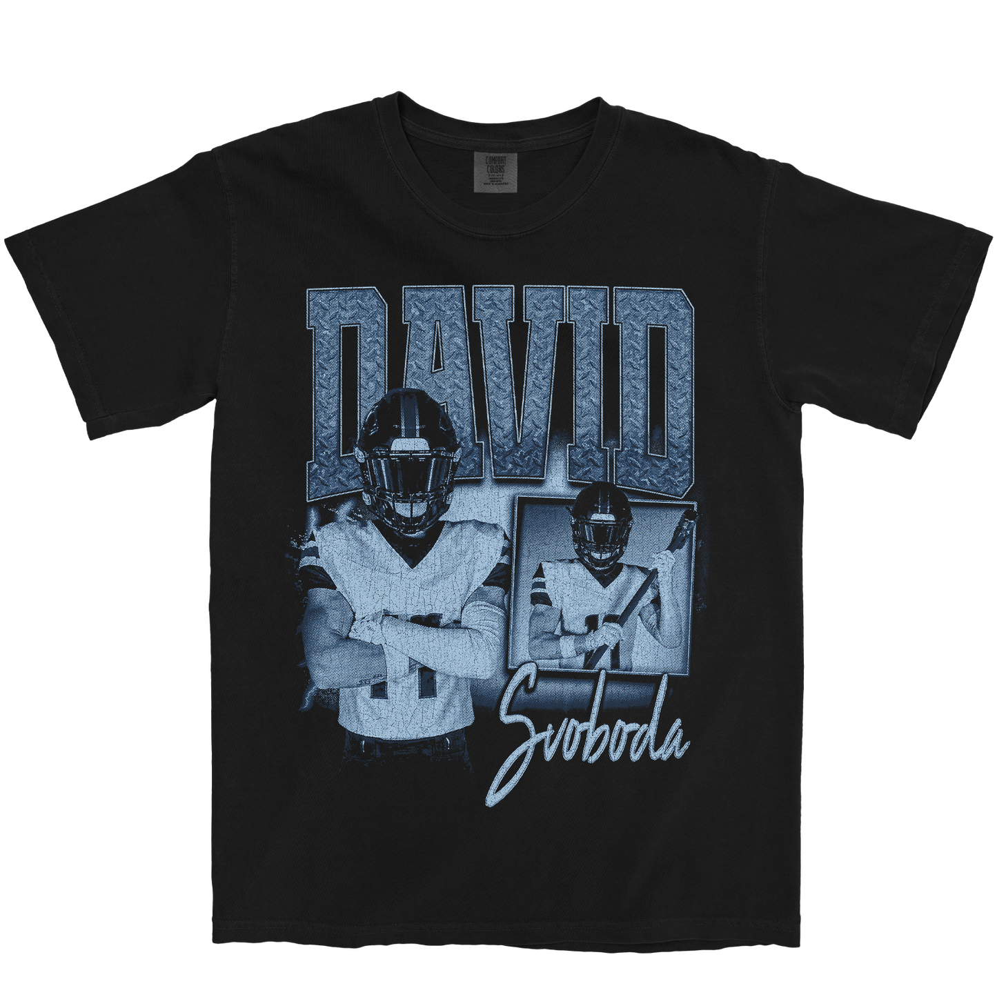 DAVID SVOBODA GRAPHIC BLACK TEE