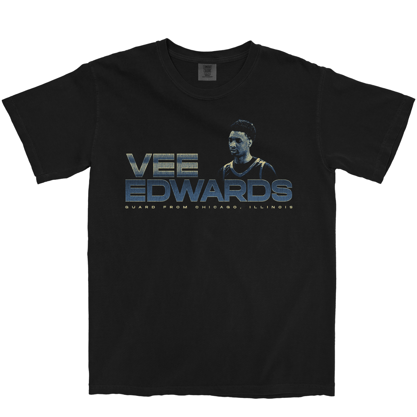 VEE EDWARDS RETRO BLACK TEE