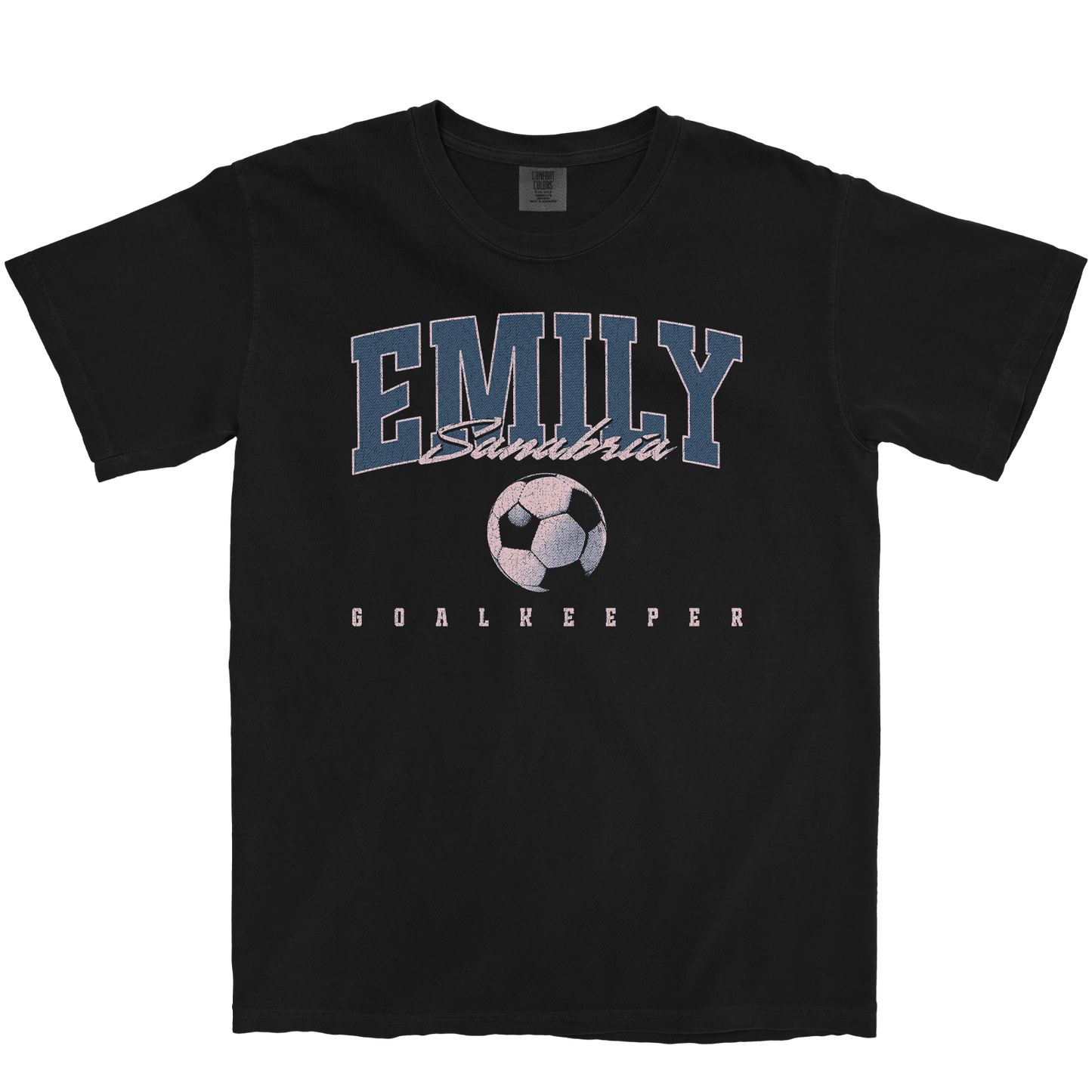 EMILY SANABRIA RETRO BLACK TEE