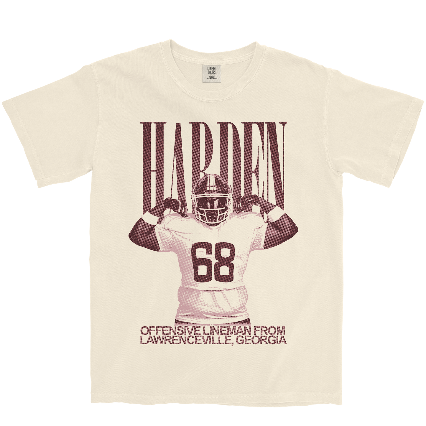 DEREK HARDEN VINTAGE IVORY TEE