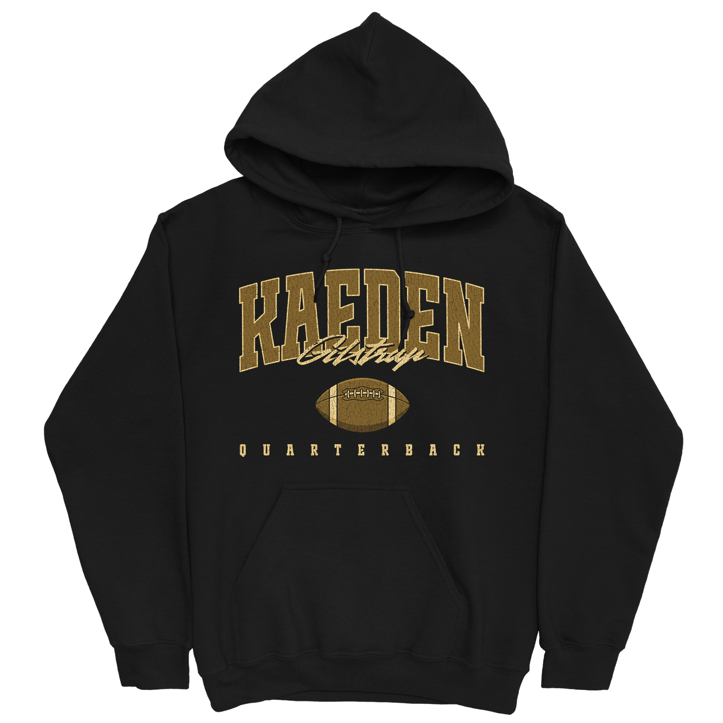 KAEDEN GILSTRAP RETRO BLACK HOODIE