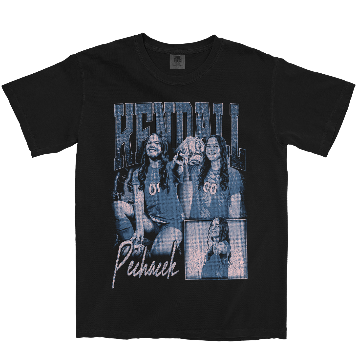 KENDALL PECHACEK GRAPHIC BLACK TEE