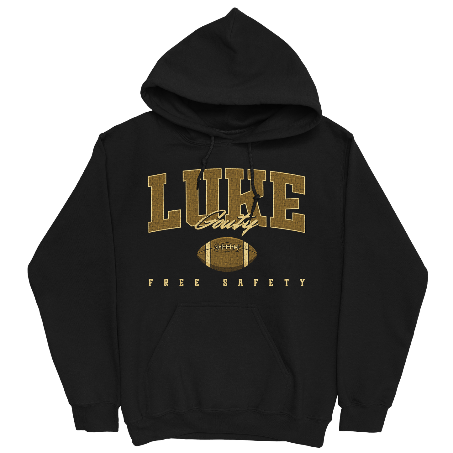 LUKE GOUTY RETRO BLACK HOODIE