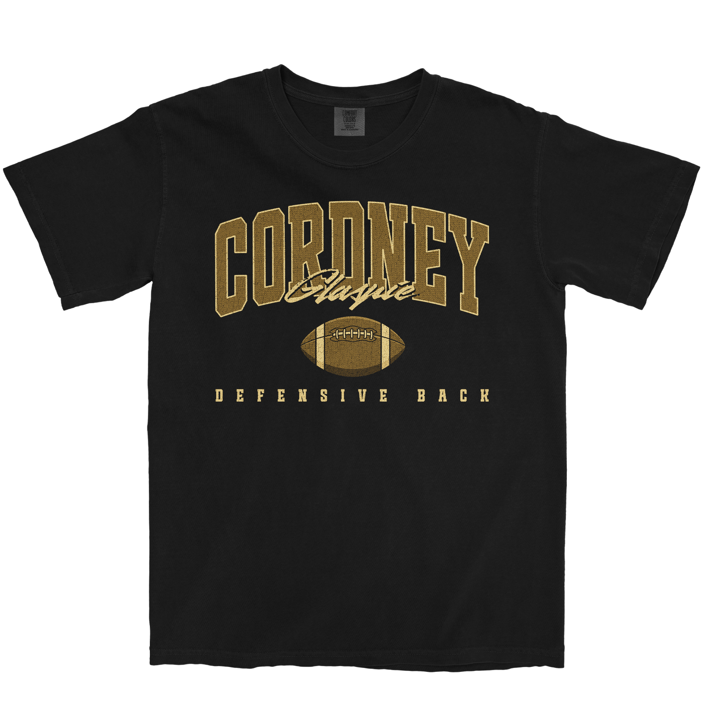 CORDNEY GLASPIE RETRO BLACK TEE