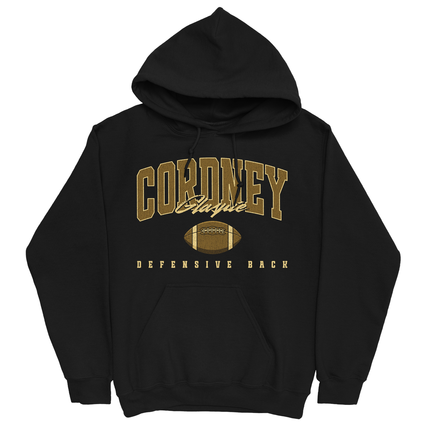 CORDNEY GLASPIE RETRO BLACK HOODIE