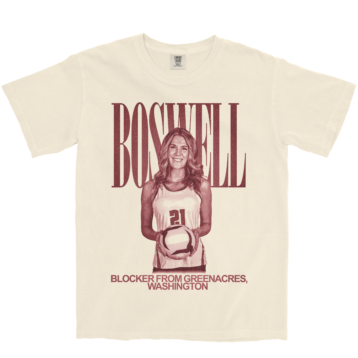 ASHLEY BOSWELL VINTAGE IVORY TEE