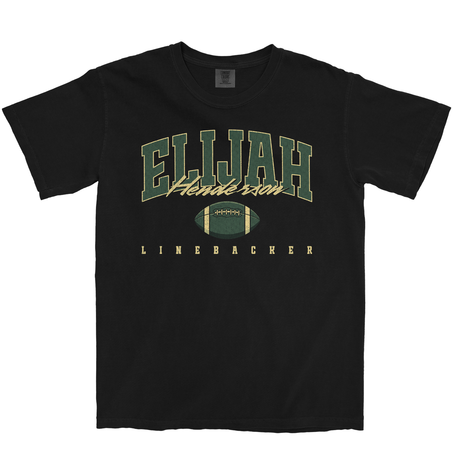 ELIJAH HENDERSON RETRO BLACK TEE