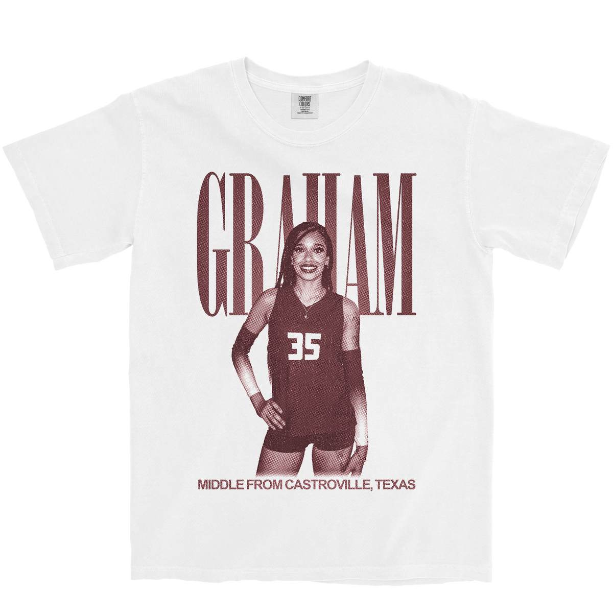 KARIANNE GRAHAM VINTAGE WHITE TEE