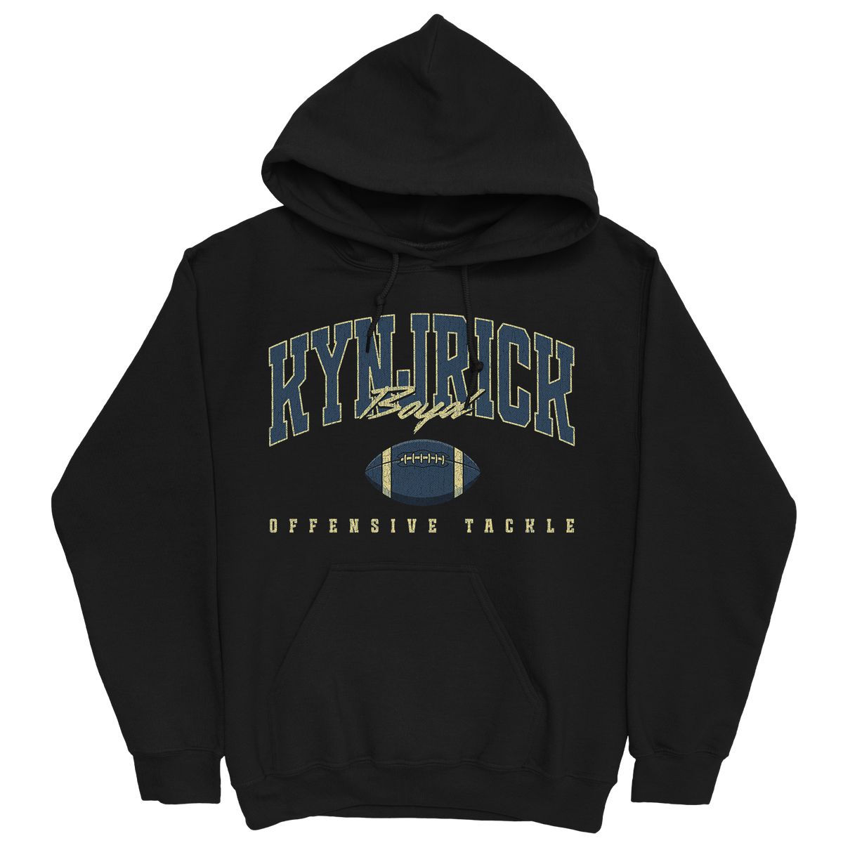 KYNJRICK BOYD RETRO BLACK HOODIE