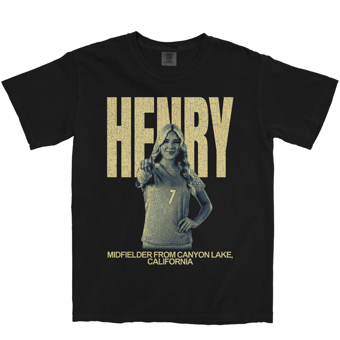 PAYTON HENRY VINTAGE BLACK TEE