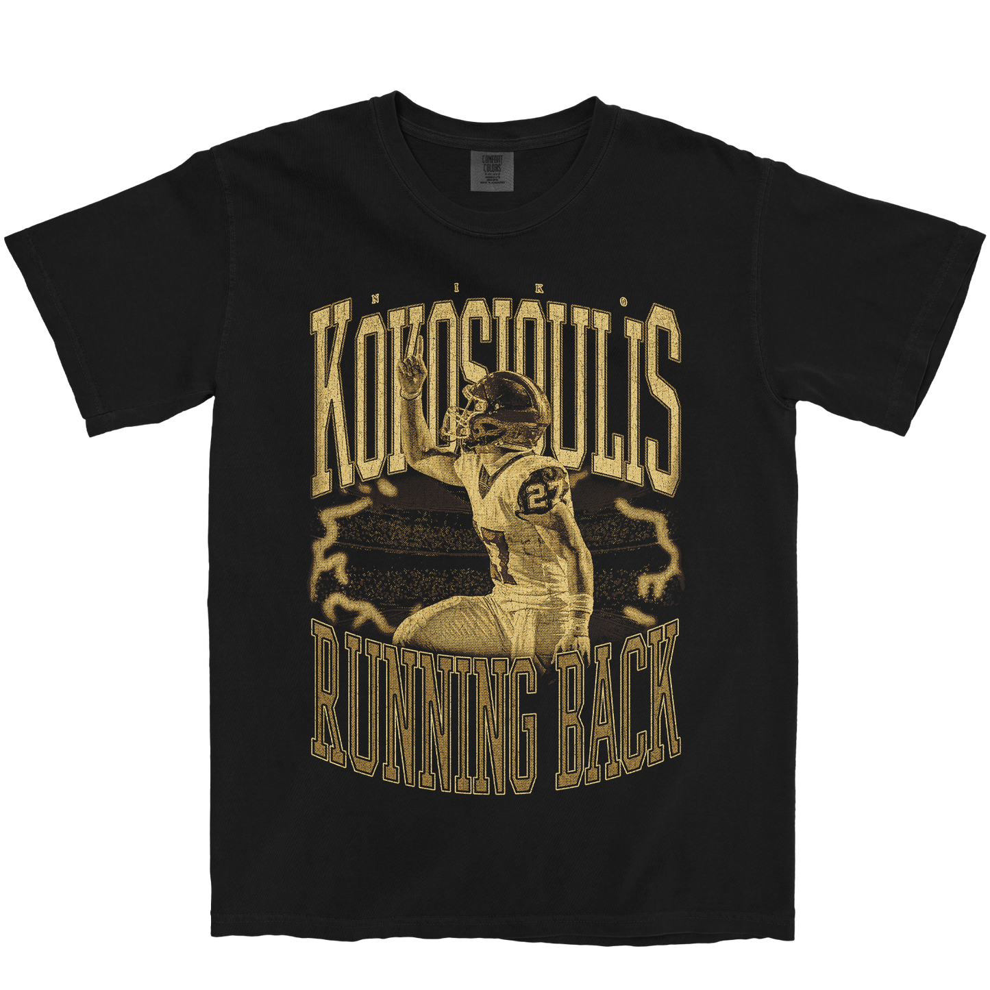 NIKO KOKOSIOULIS VINTAGE BLACK TEE