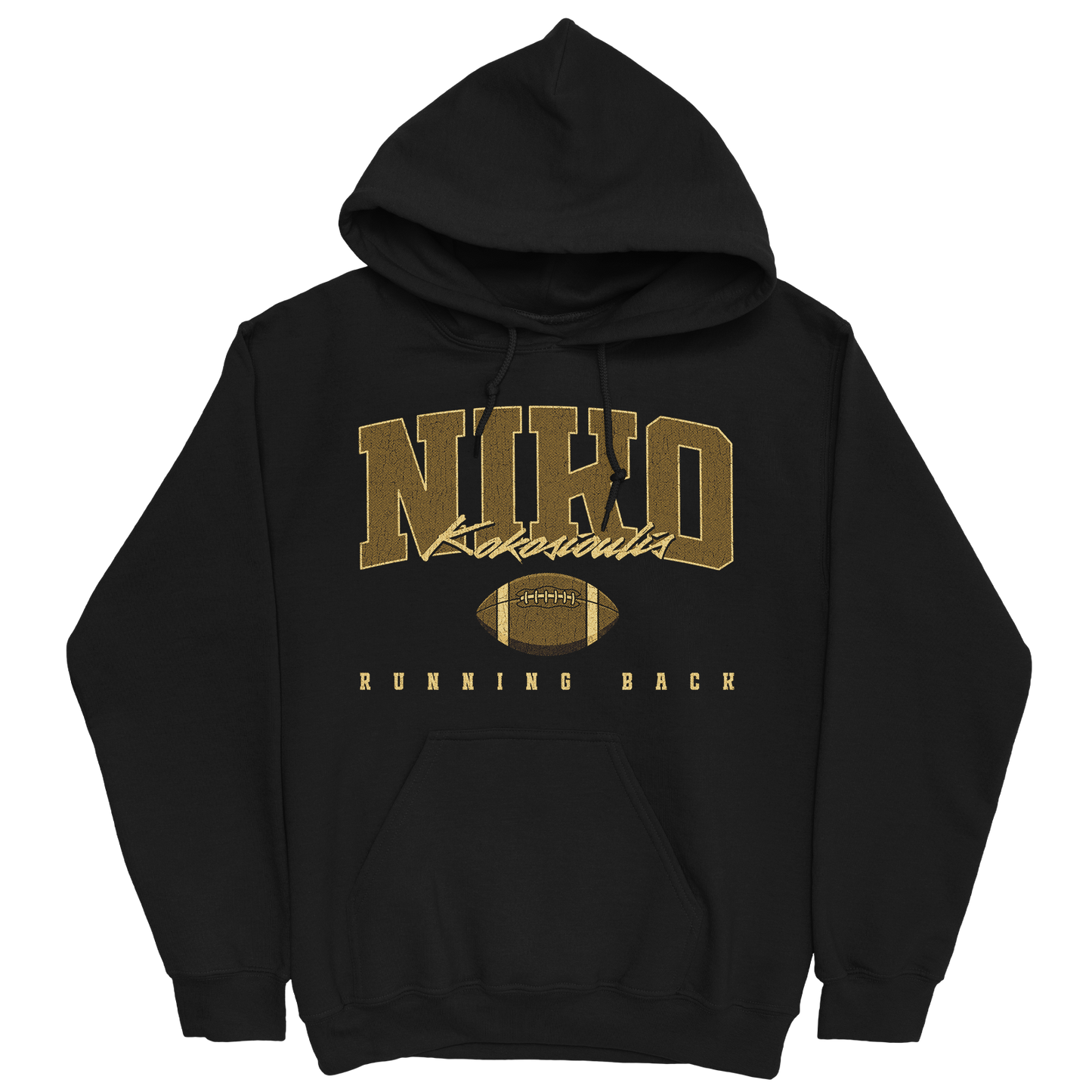 NIKO KOKOSIOULIS RETRO BLACK HOODIE
