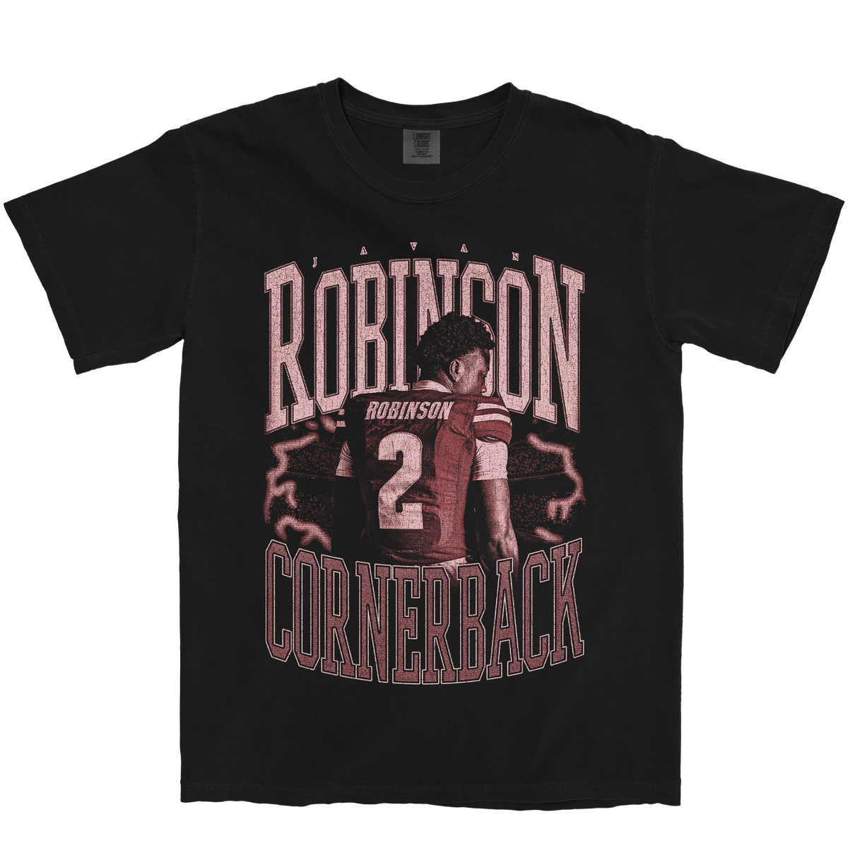 JAVAN ROBINSON VINTAGE BLACK TEE