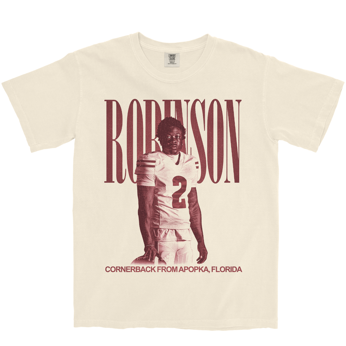 JAVAN ROBINSON VINTAGE IVORY TEE