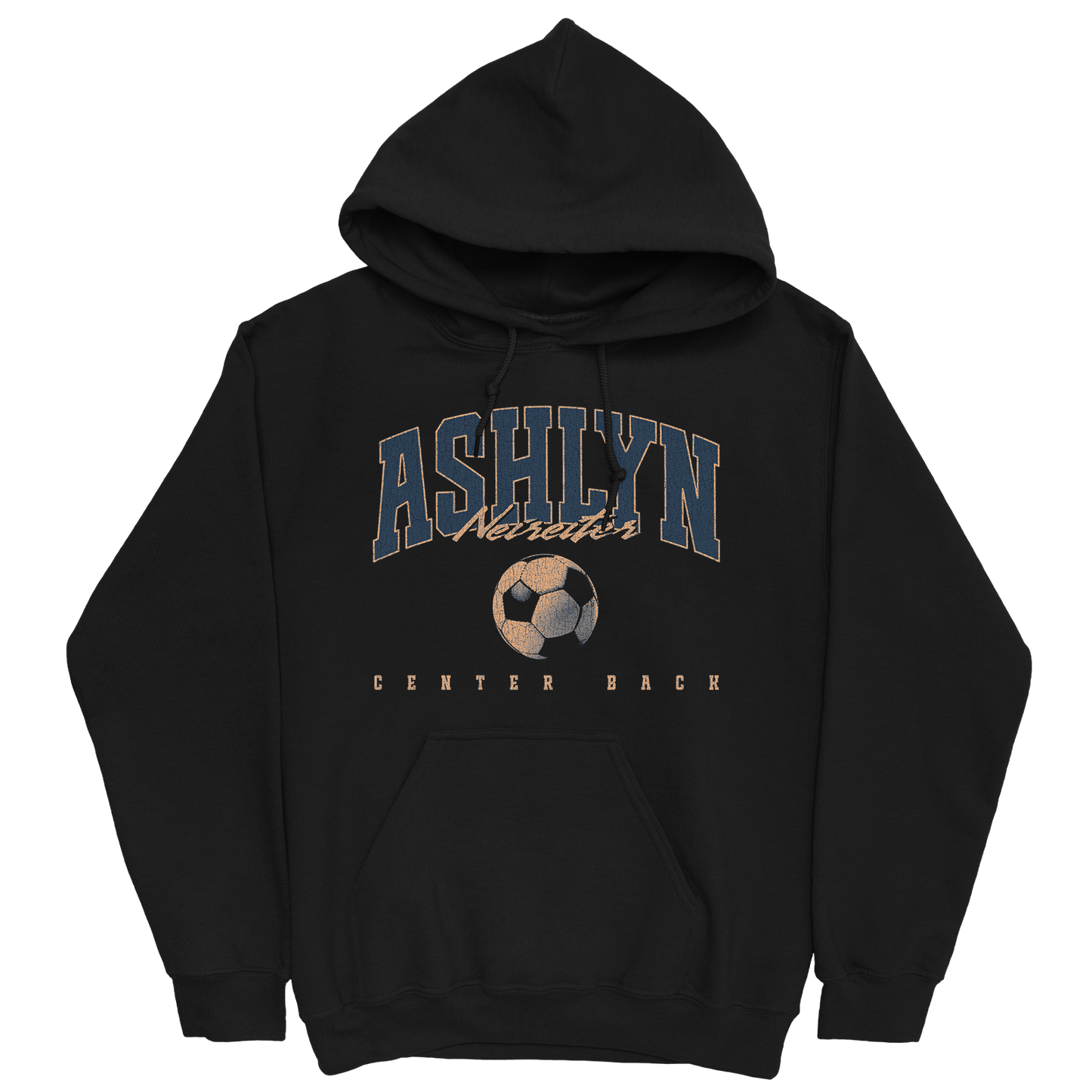 ASHLYN NEIREITER RETRO BLACK HOODIE