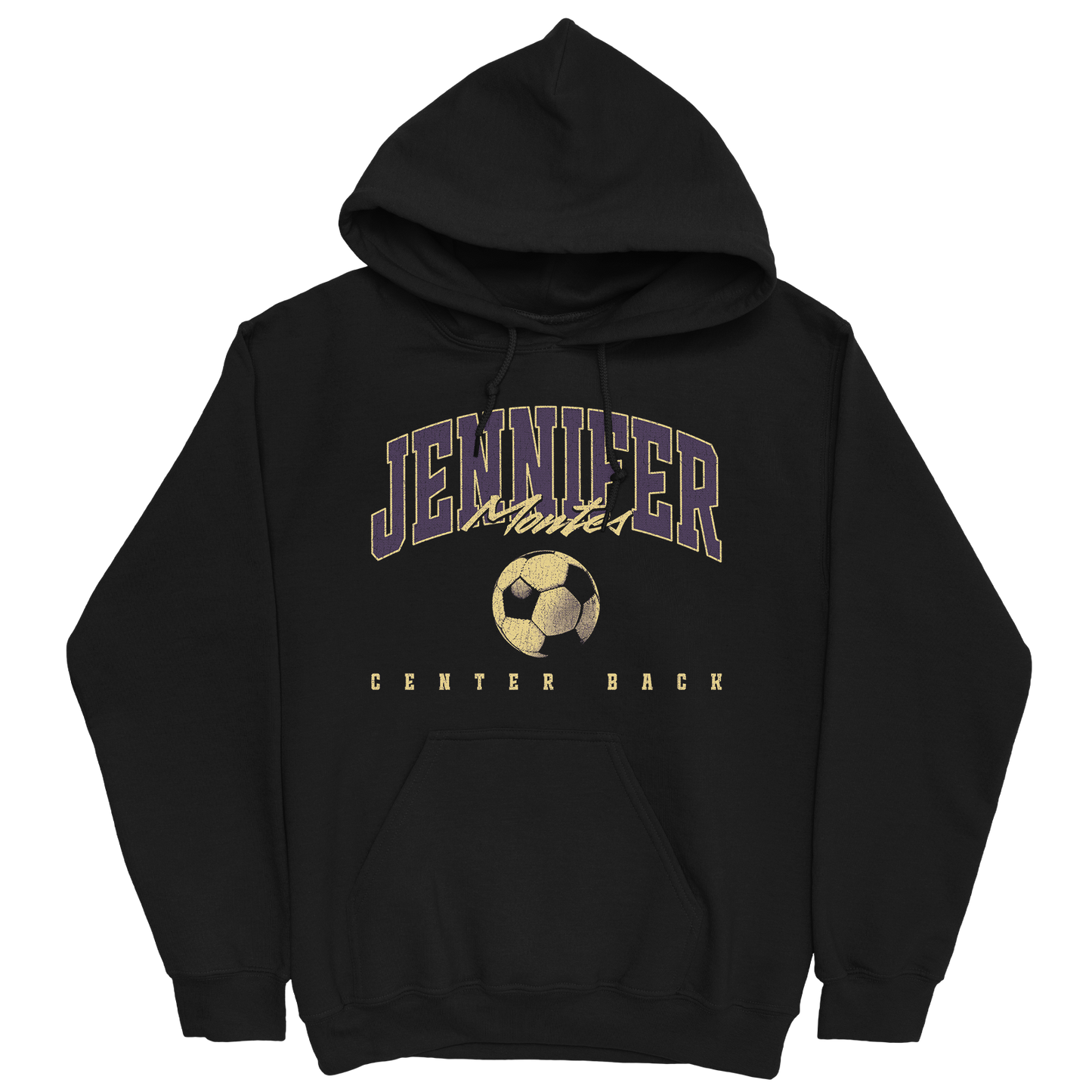 JENNIFER MONTES RETRO BLACK HOODIE