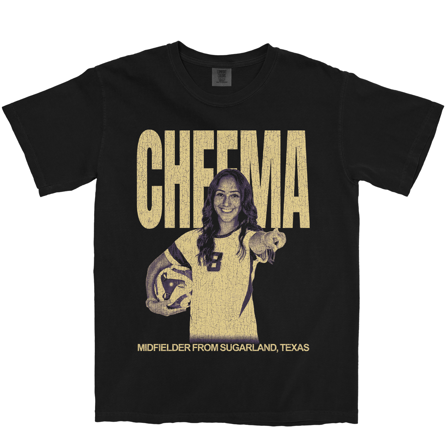 ANALISSE CHEEMA VINTAGE BLACK TEE