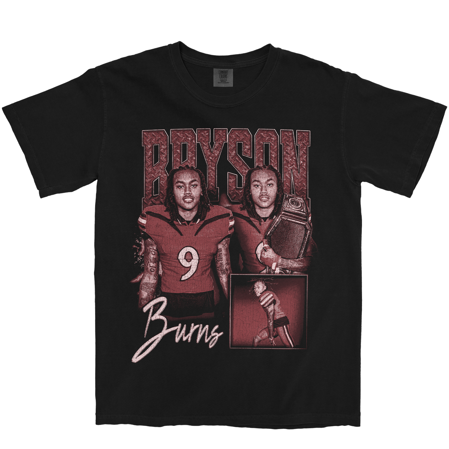 BRYSON BURNS GRAPHIC BLACK TEE