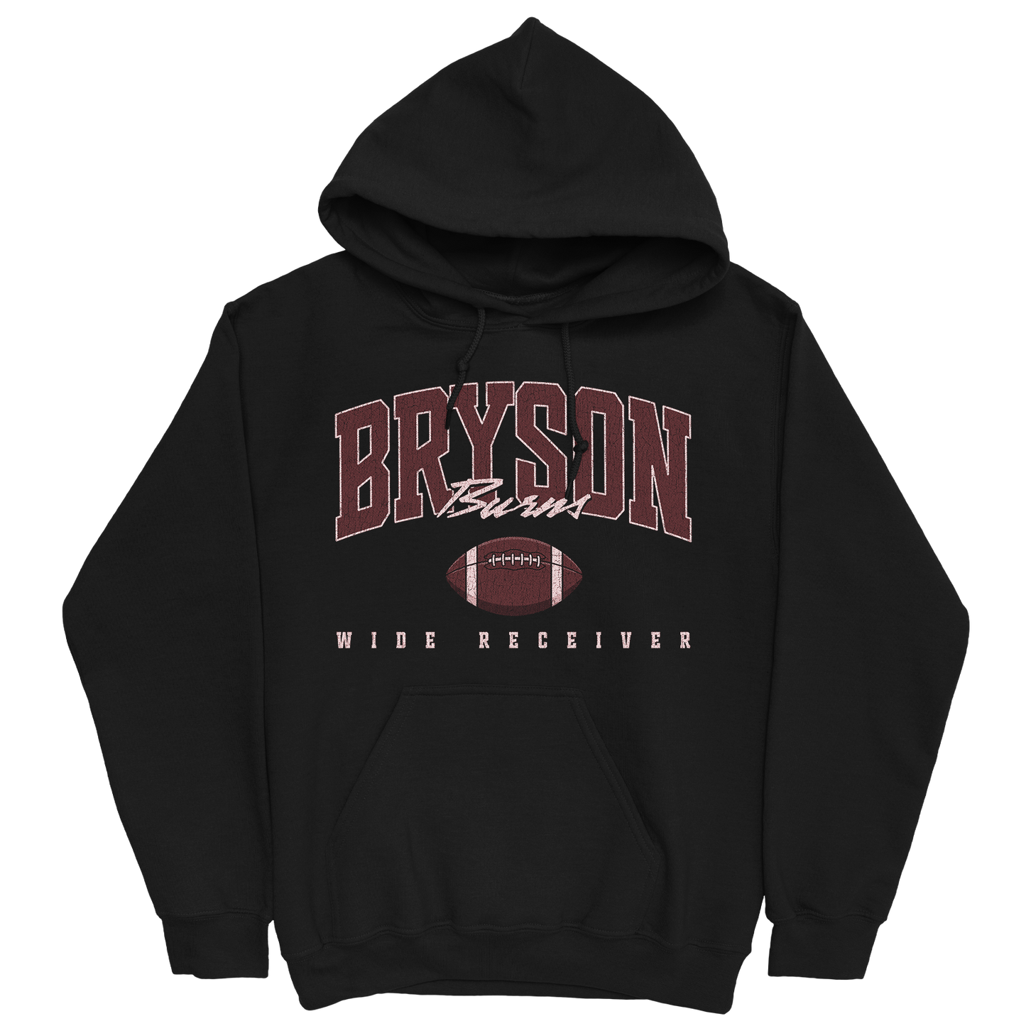 BRYSON BURNS RETRO BLACK HOODIE