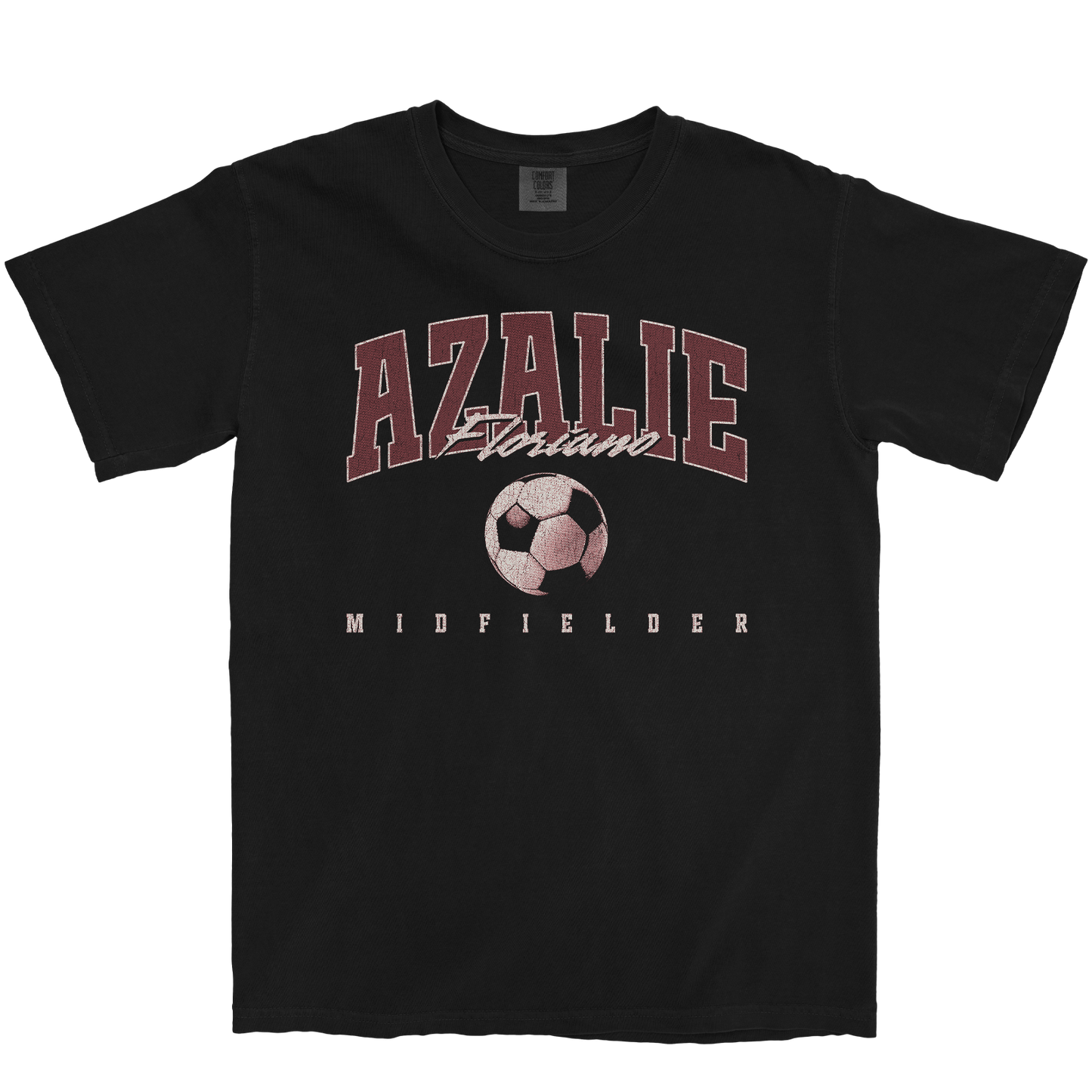 AZALIE FLORIANO RETRO BLACK TEE
