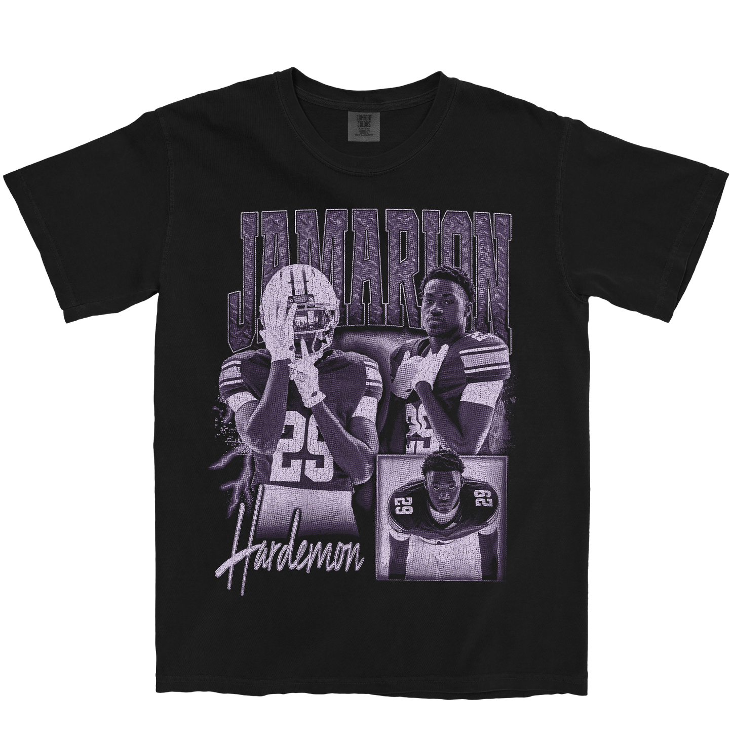 JAMARION HARDEMON GRAPHIC BLACK TEE