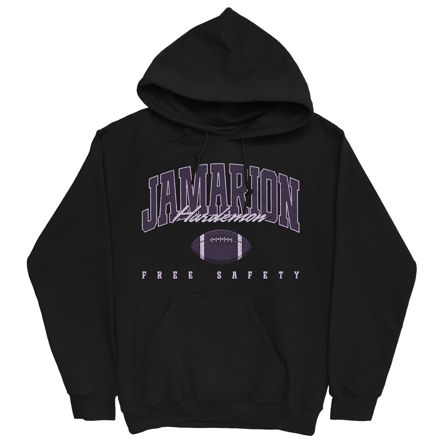 JAMARION HARDEMON RETRO BLACK HOODIE