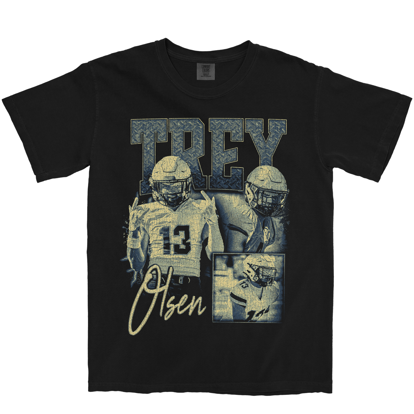 TREY OLSEN GRAPHIC BLACK TEE