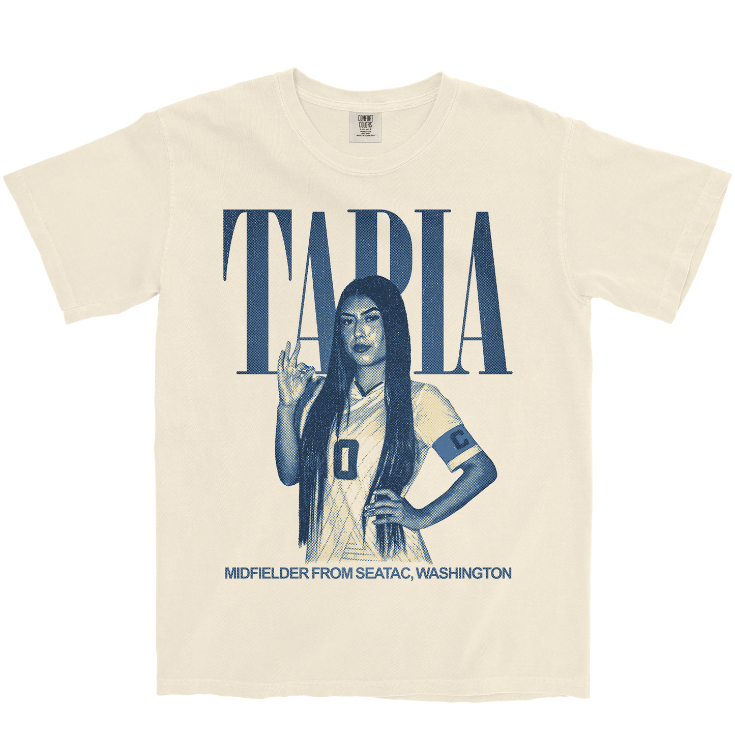 TANIA TAPIA VINTAGE IVORY TEE