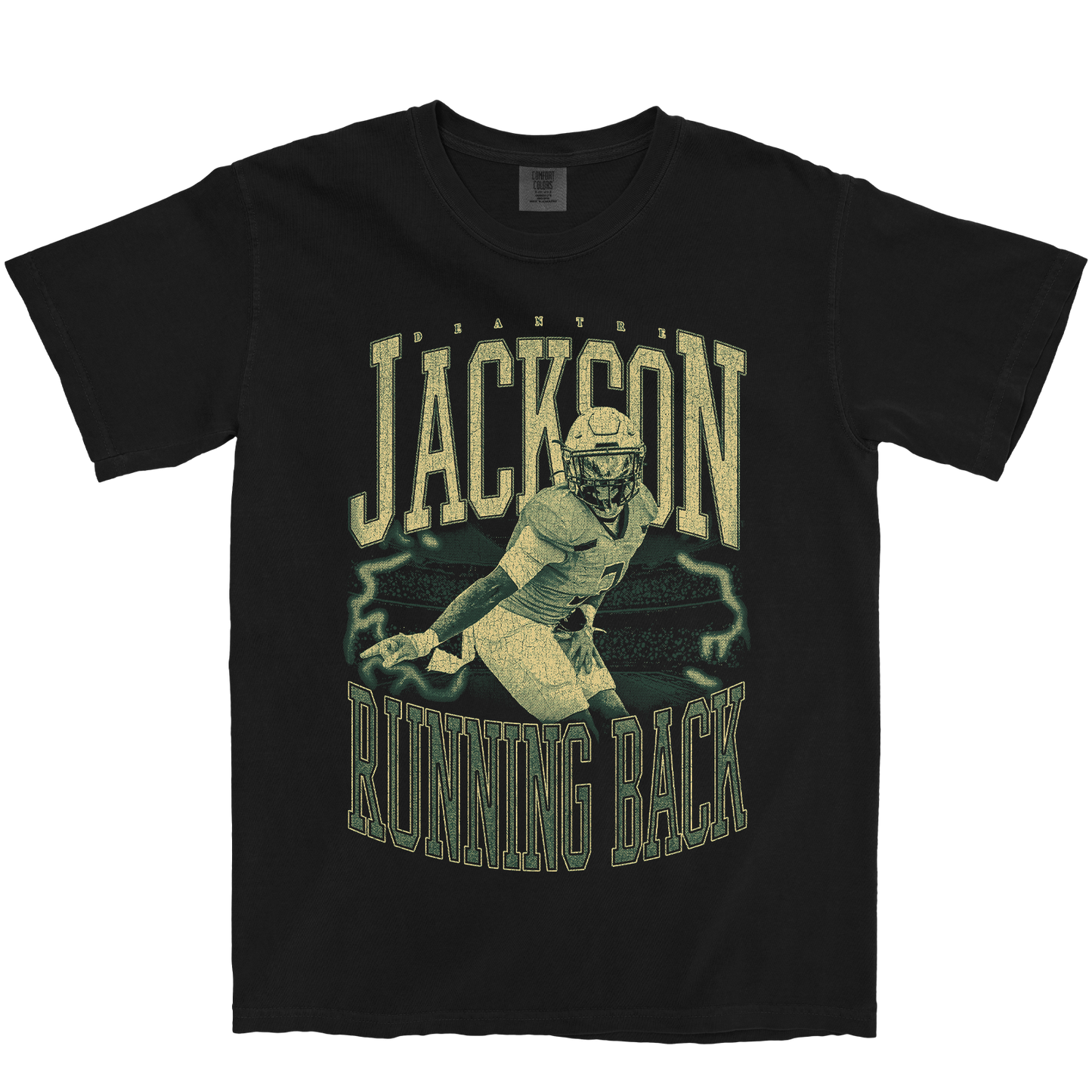 DEANTRE JACKSON VINTAGE BLACK TEE