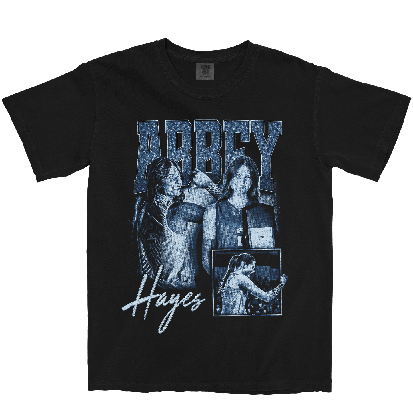 ABBEY HAYES GRAPHIC BLACK TEE