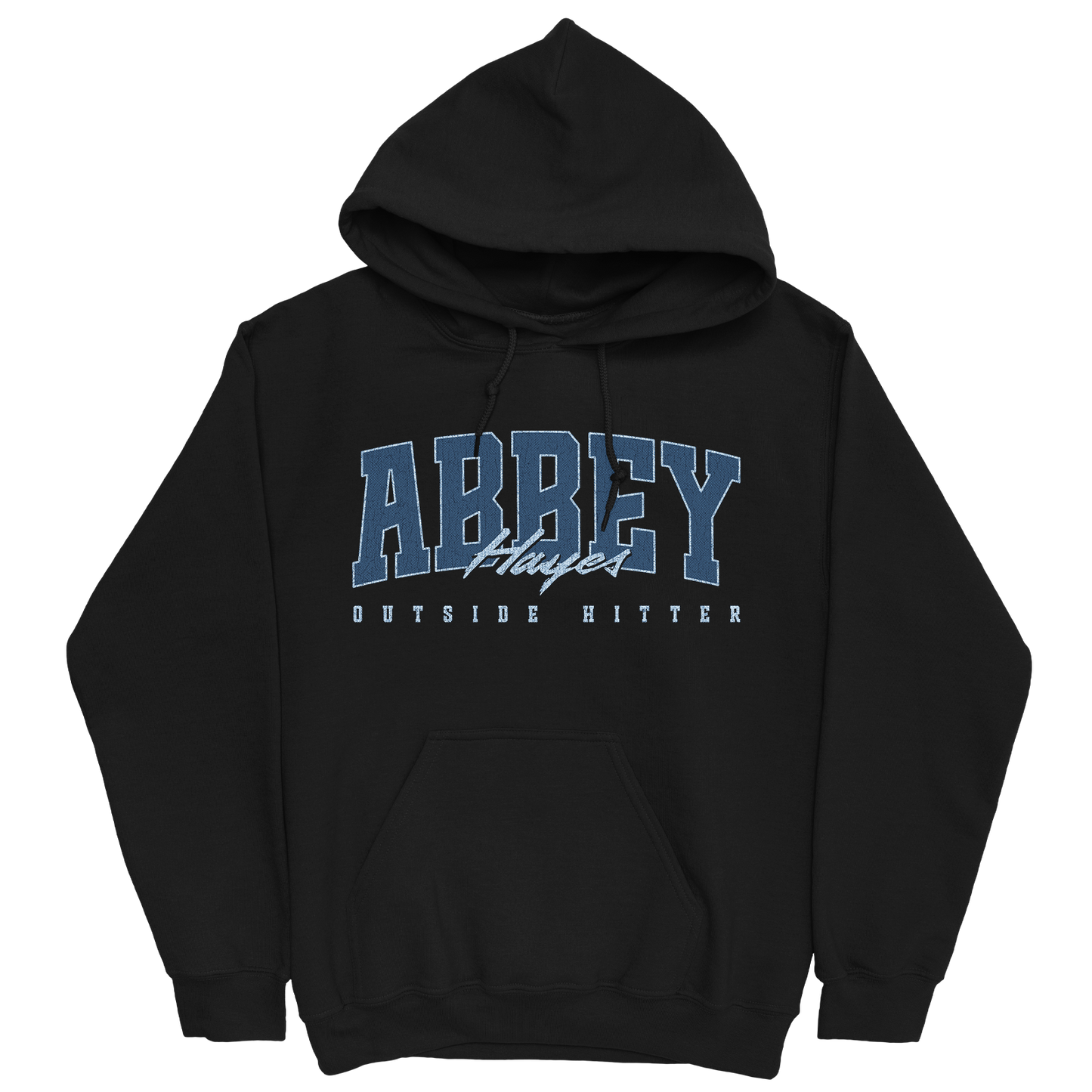 ABBEY HAYES RETRO BLACK HOODIE