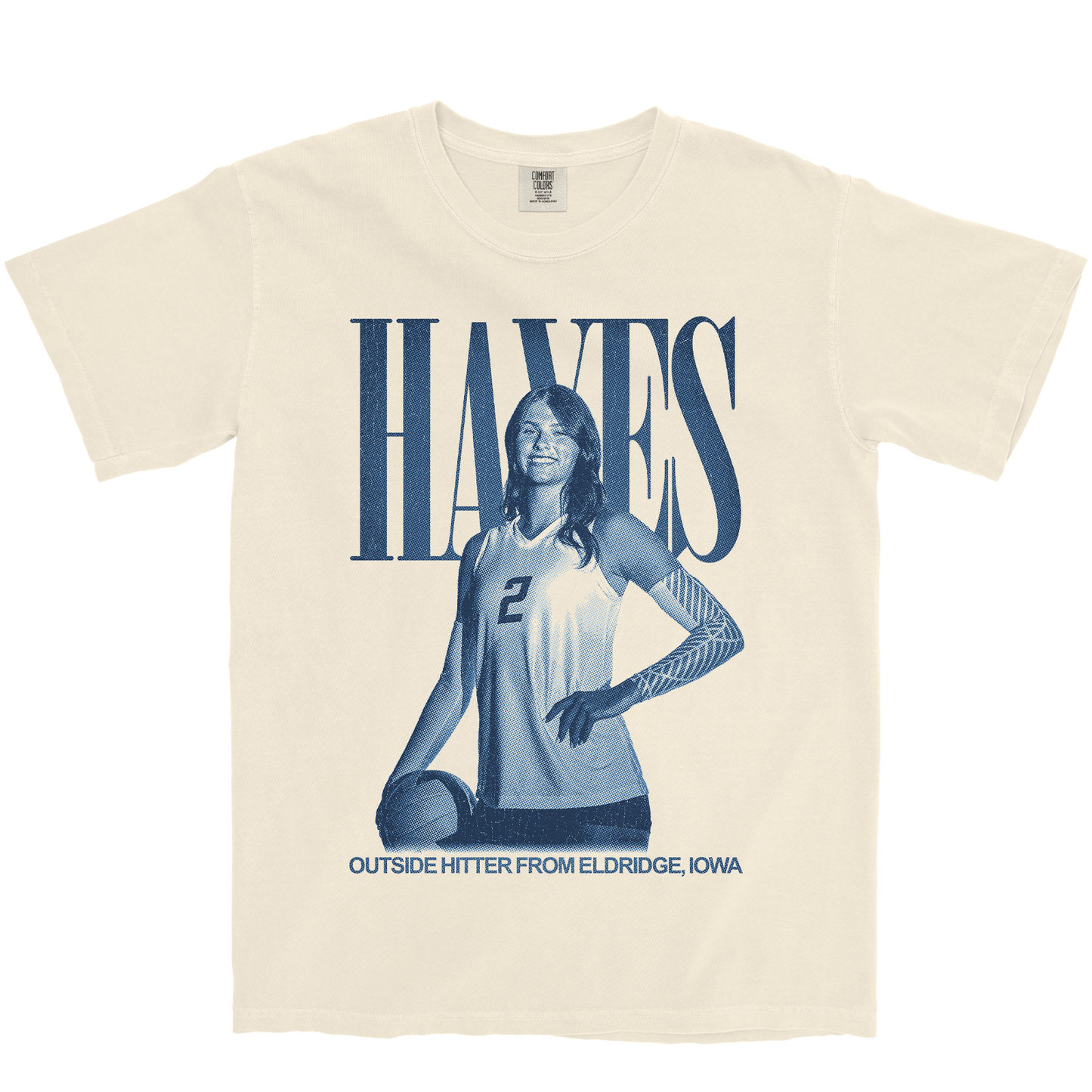 ABBEY HAYES VINTAGE IVORY TEE
