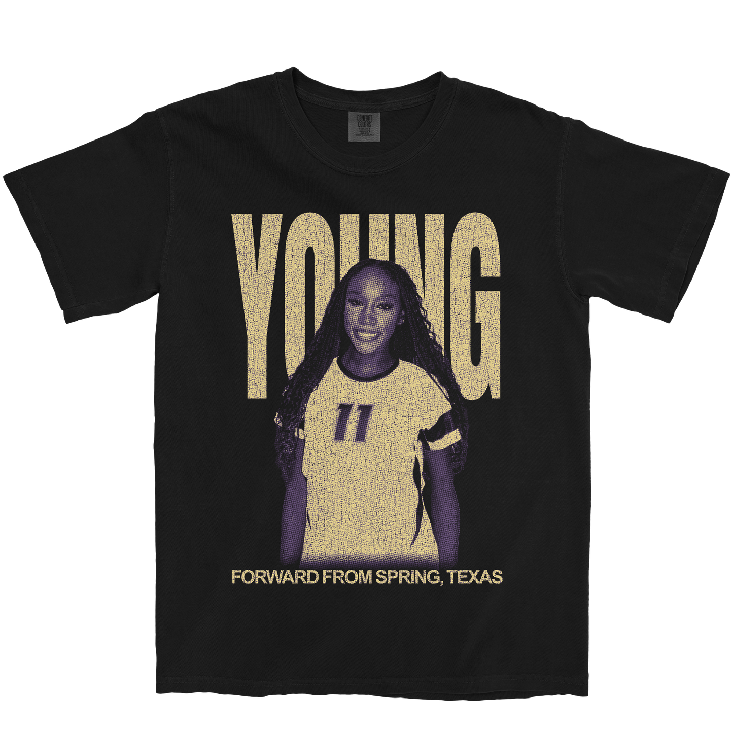 MYA YOUNG VINTAGE BLACK TEE