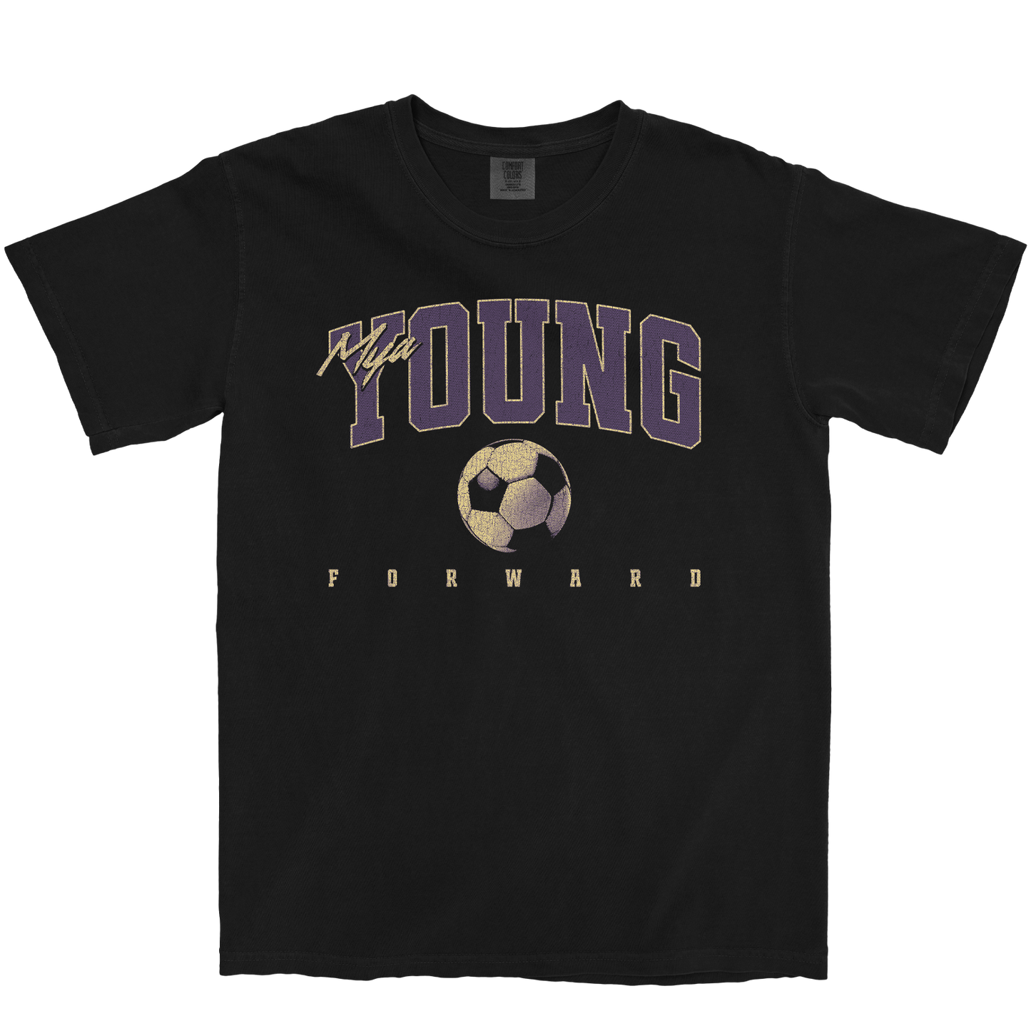 MYA YOUNG RETRO BLACK TEE