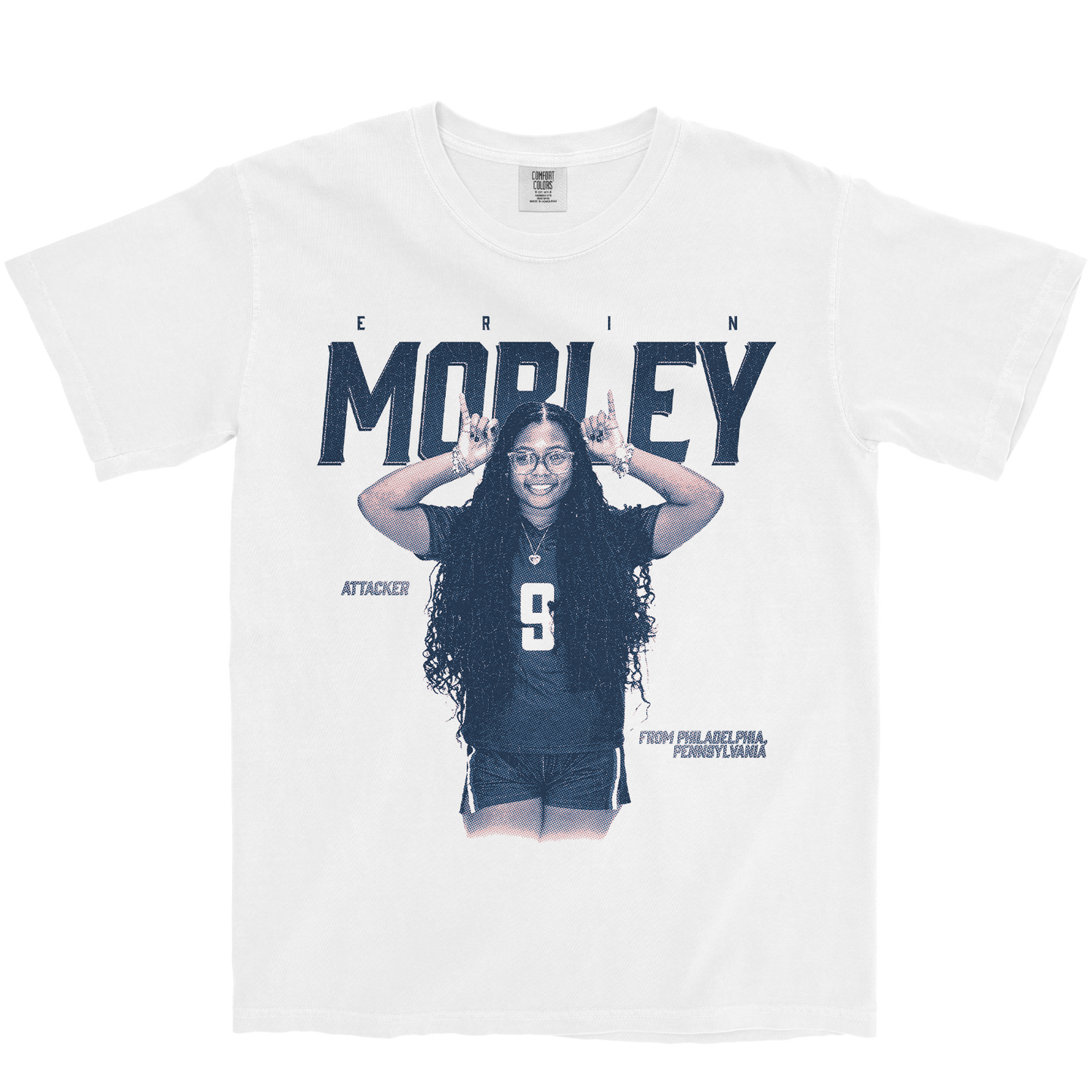 ERIN MOBLEY VINTAGE WHITE TEE