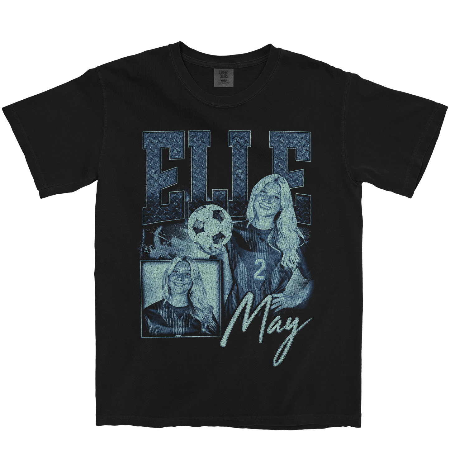 ELLE MAY GRAPHIC BLACK TEE