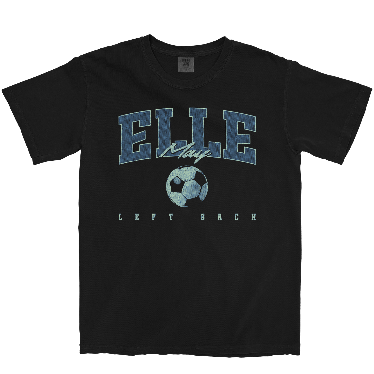 ELLE MAY RETRO BLACK TEE