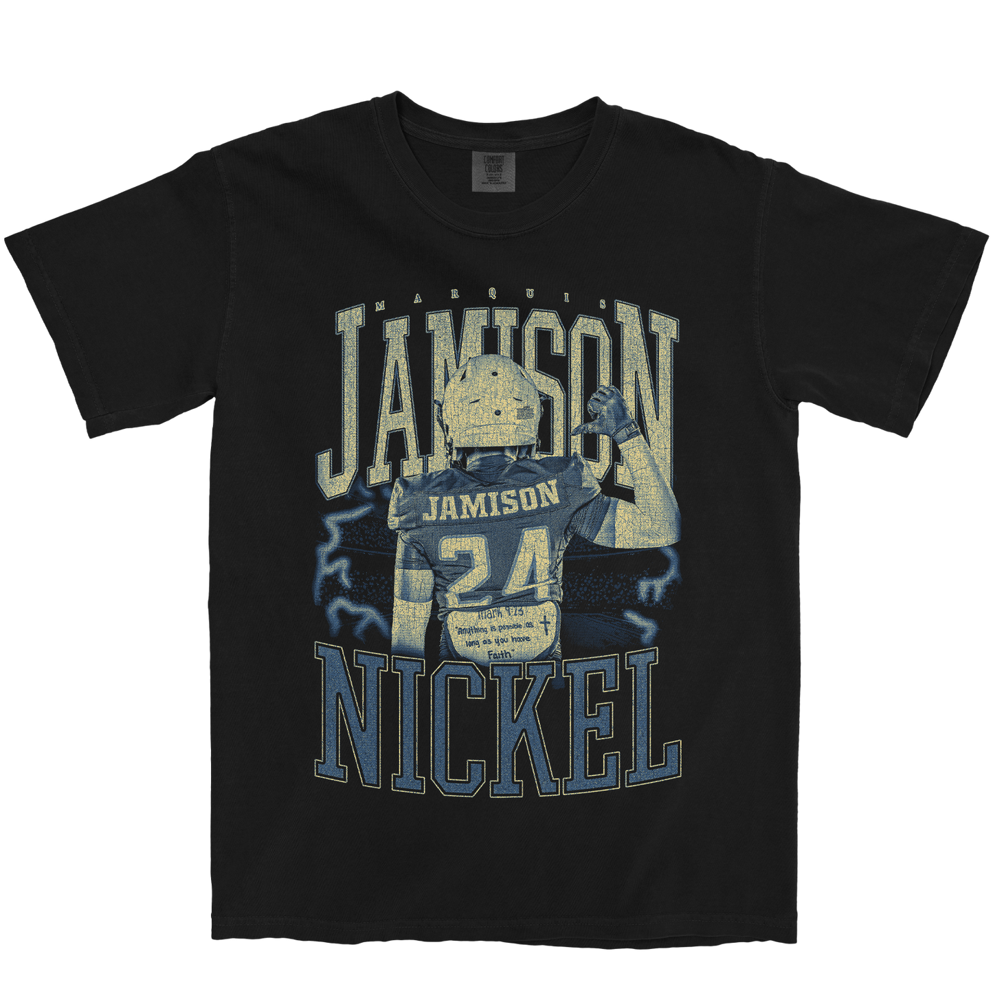 MARQUIS JAMISON VINTAGE BLACK TEE